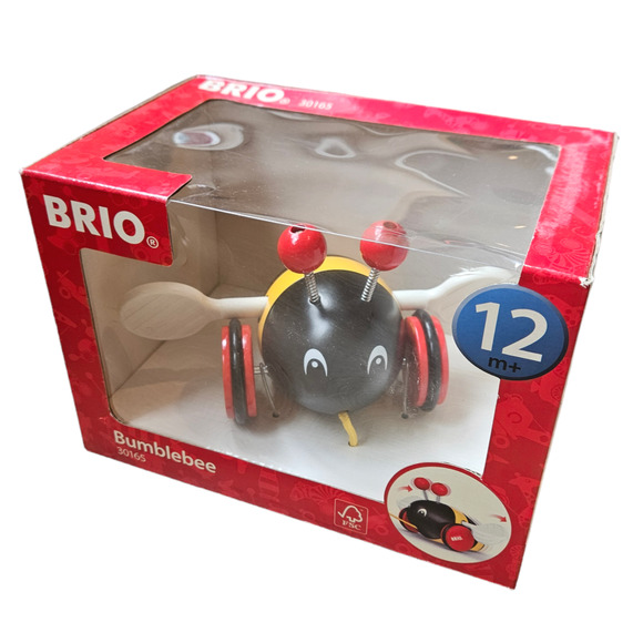 Brio Pull Along Bumblebee Toy Toddler Walking Toy - Picture 2 of 5